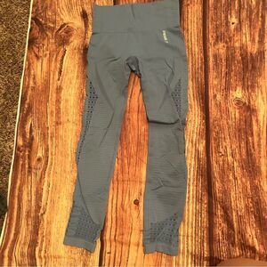 Gymshark Energy High Waist Seamless Blue Full Length Laser Cut Leggings Small